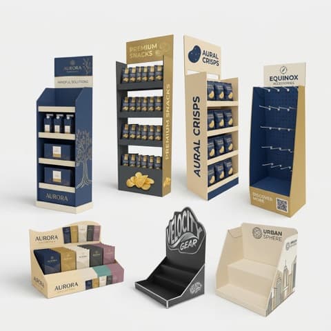 定制纸板零售展示架