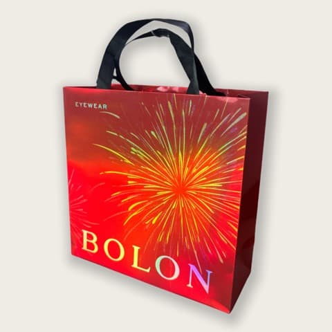 Fireworks Laser Printed Ribbon Handle Paper Bag