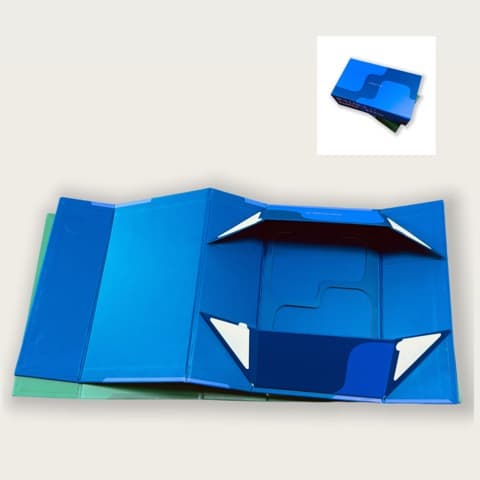 Stackable color-printed cardboard box