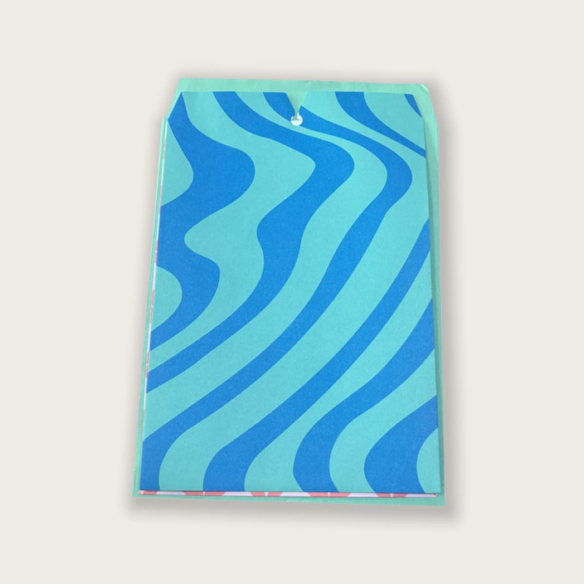 Wave Stripe Greeting Card & Envelope